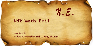Németh Emil névjegykártya